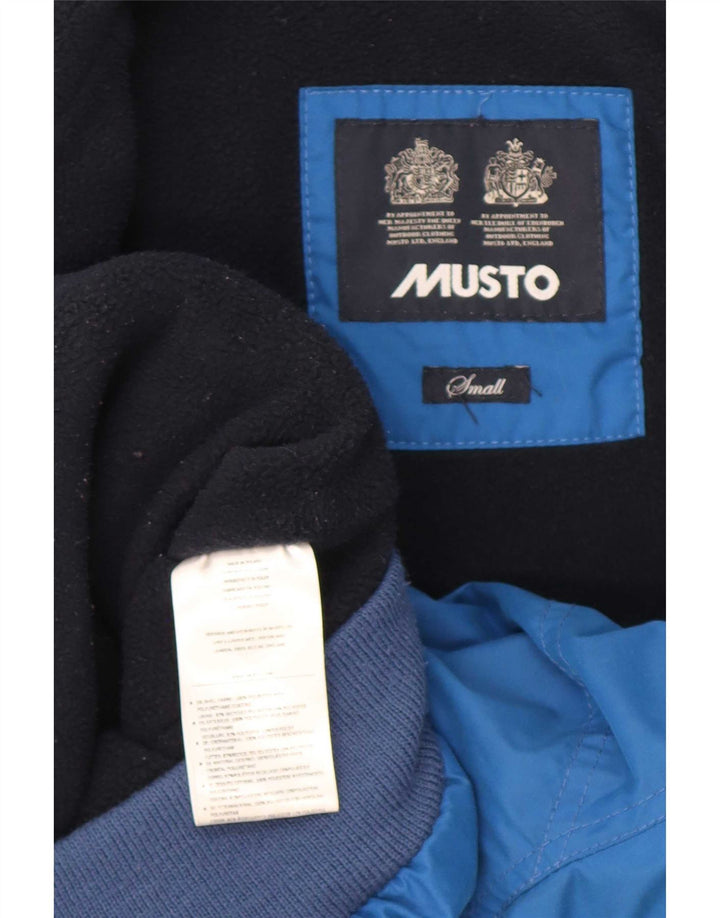 Musto Mens Loose Fit Bomber Jacket UK 36 Small Blue Polyester