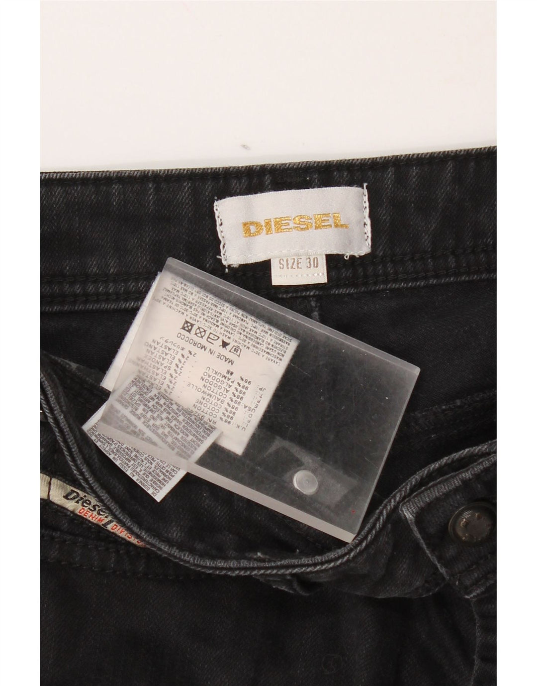 Diesel Womens Skinny Jeans W30 L28 Grey Cotton