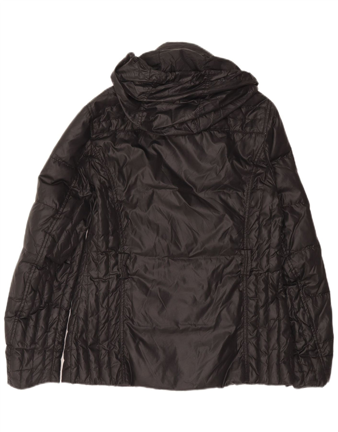 North Sails Womens Hooded Padded Jacket UK 16 Large Black Polyamide
