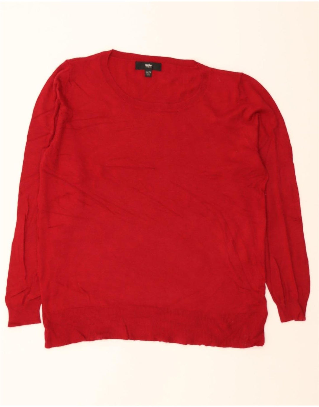 MOSSIMO Womens Boat Neck Jumper Sweater UK 20 2XL Red Nylon Vintage Mossimo and Second-Hand Mossimo from Messina Hembry 