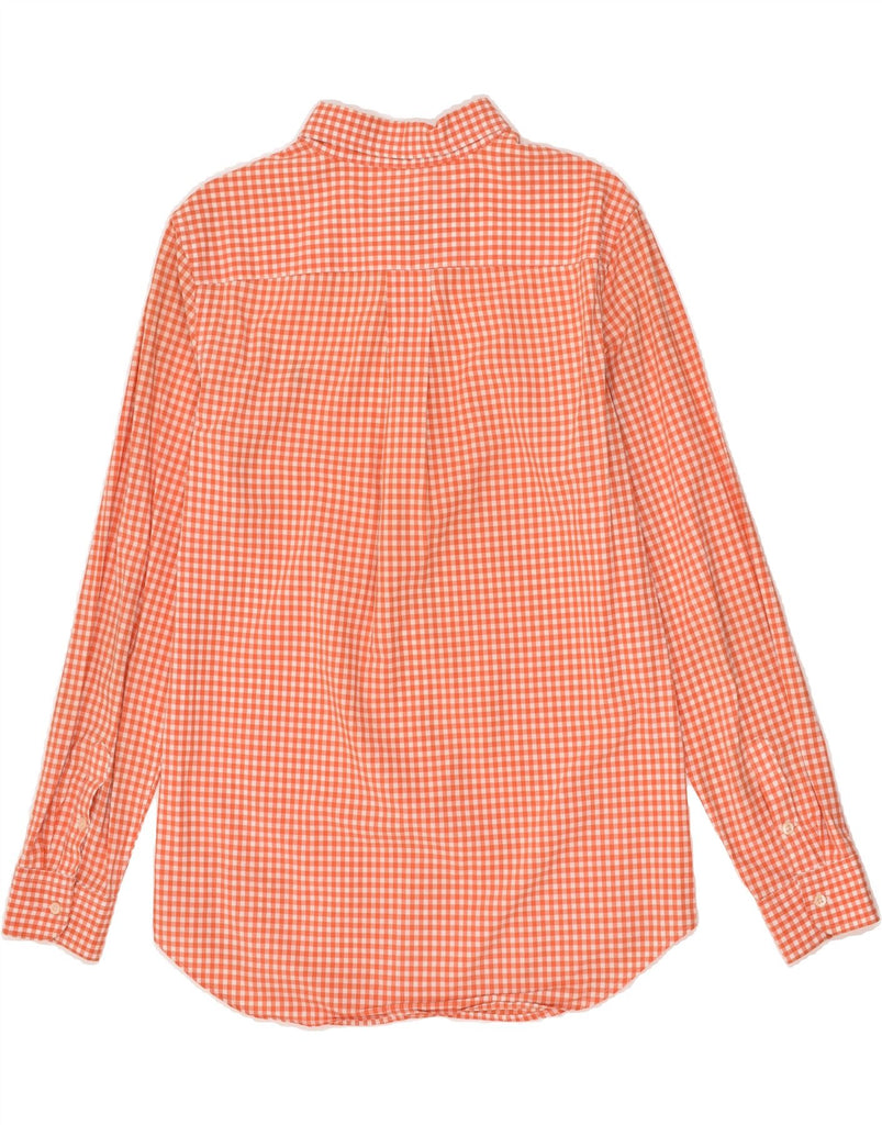 RALPH LAUREN Boys Shirt 15-16 Years XL Orange Gingham | Vintage Ralph Lauren | Thrift | Second-Hand Ralph Lauren | Used Clothing | Messina Hembry 