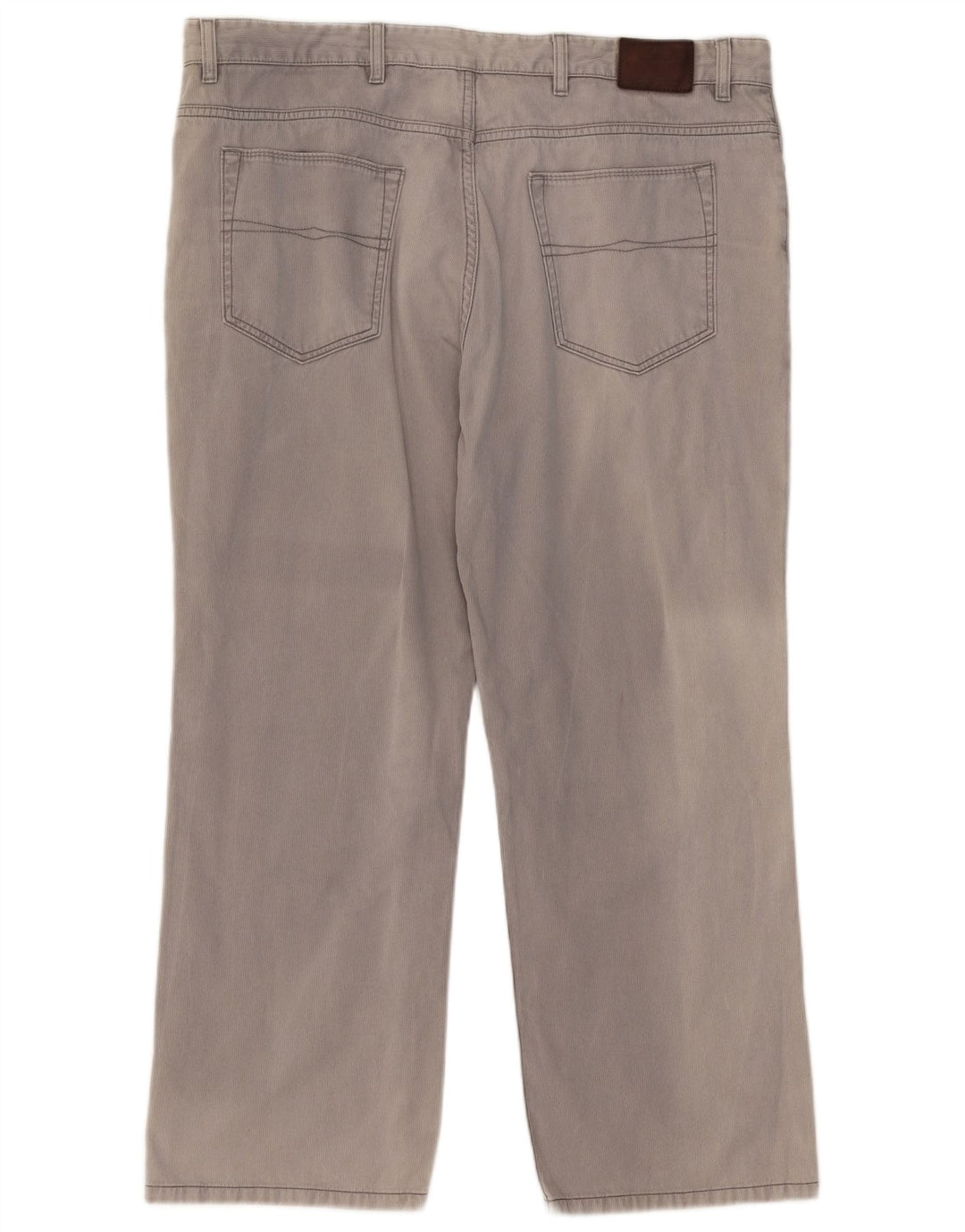 Marks & Spencer Mens Blue Harbour Straight Casual Trousers W42 L29 Grey