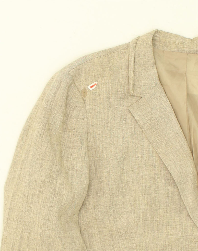 ORVIS Womens 2 Button Blazer Jacket UK 20 2XL Beige Wool | Vintage Orvis | Thrift | Second-Hand Orvis | Used Clothing | Messina Hembry 