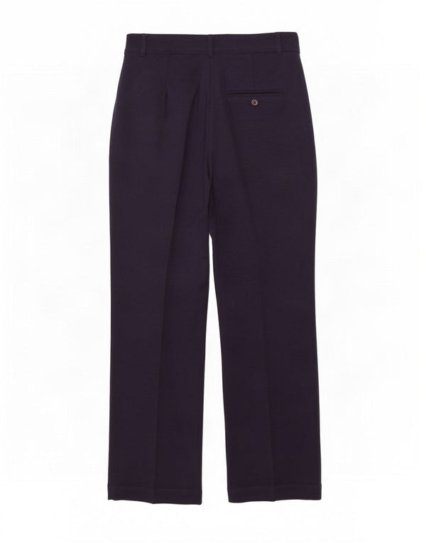 Ralph Lauren Womens High Waist Suit Trousers US 8 Medium W26 L32 Navy Blue