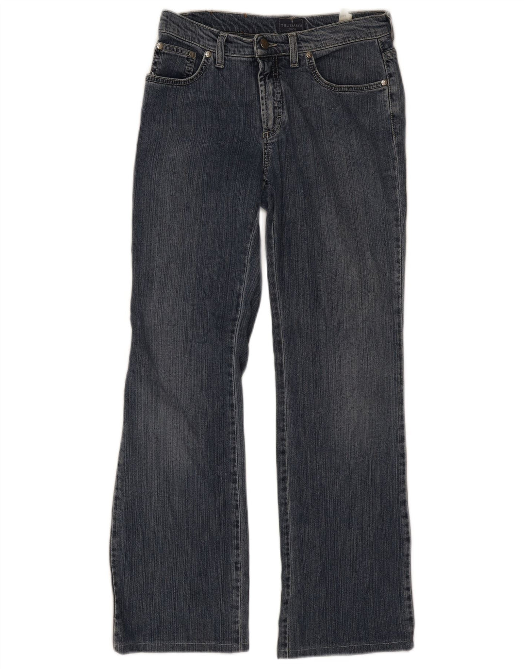 TRUSSARDI Womens Bootcut Jeans W27 L29 Blue Cotton