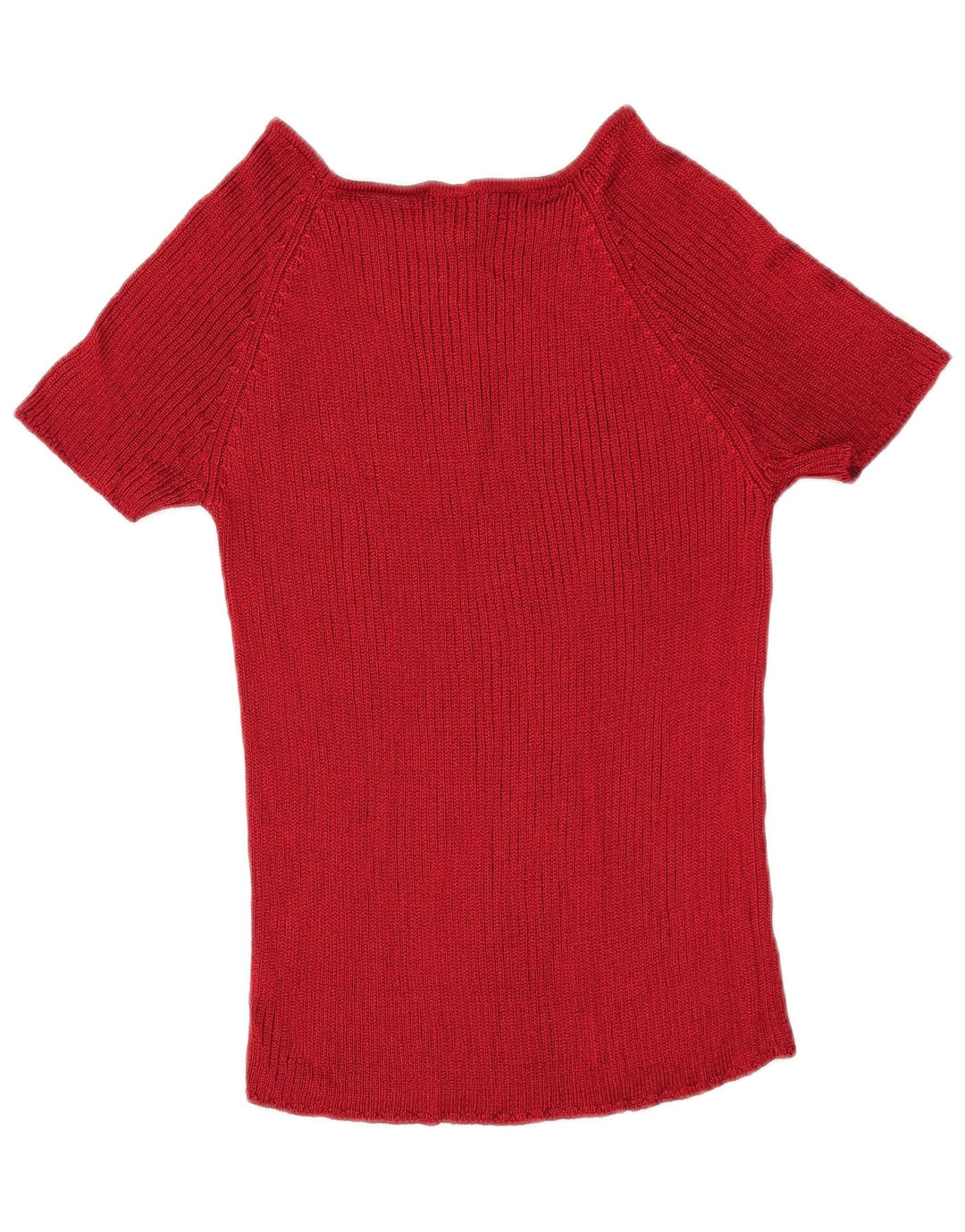 LUISA SPAGNOLI Womens Boat Neck Jumper Sweater UK 14 Large Red