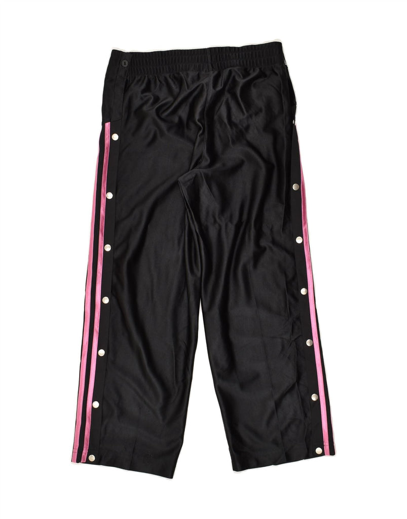 ADIDAS Girls Tracksuit Trousers 7-8 Years Black Polyester | Vintage Adidas | Thrift | Second-Hand Adidas | Used Clothing | Messina Hembry 