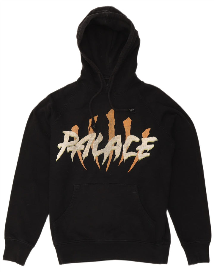 Palace Mens Graphic Hoodie Jumper Small Black Cotton
