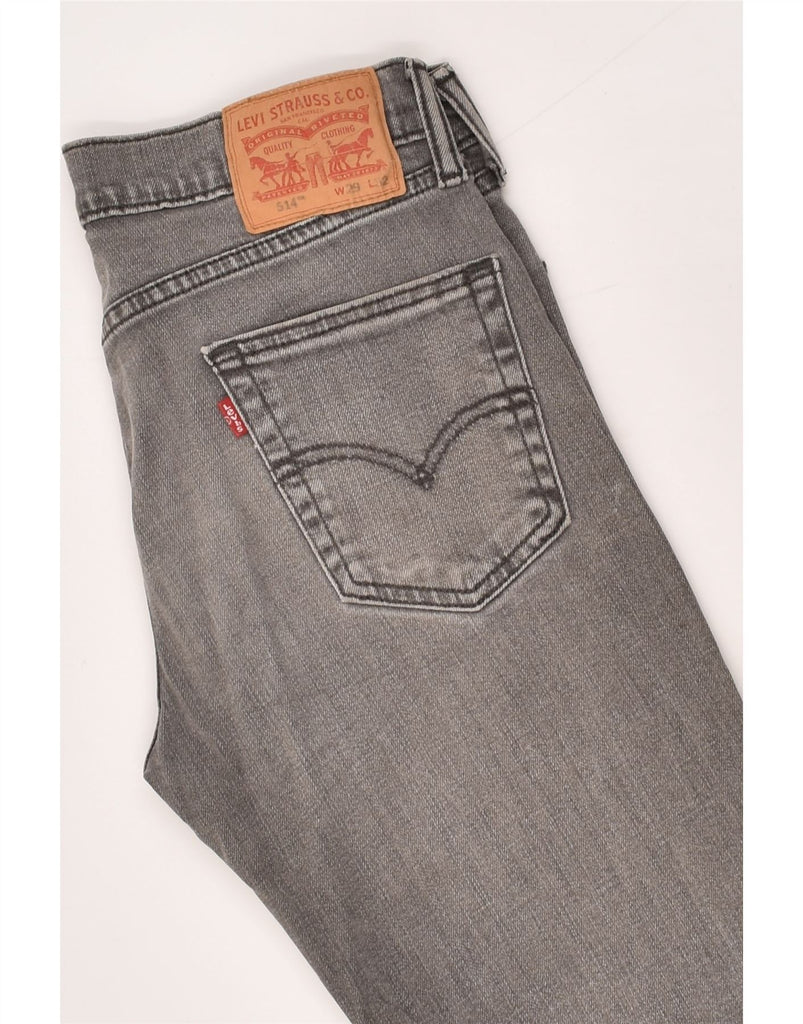 LEVI'S Mens 514 Straight Jeans W29 L32 Grey Cotton | Vintage Levi's | Thrift | Second-Hand Levi's | Used Clothing | Messina Hembry 