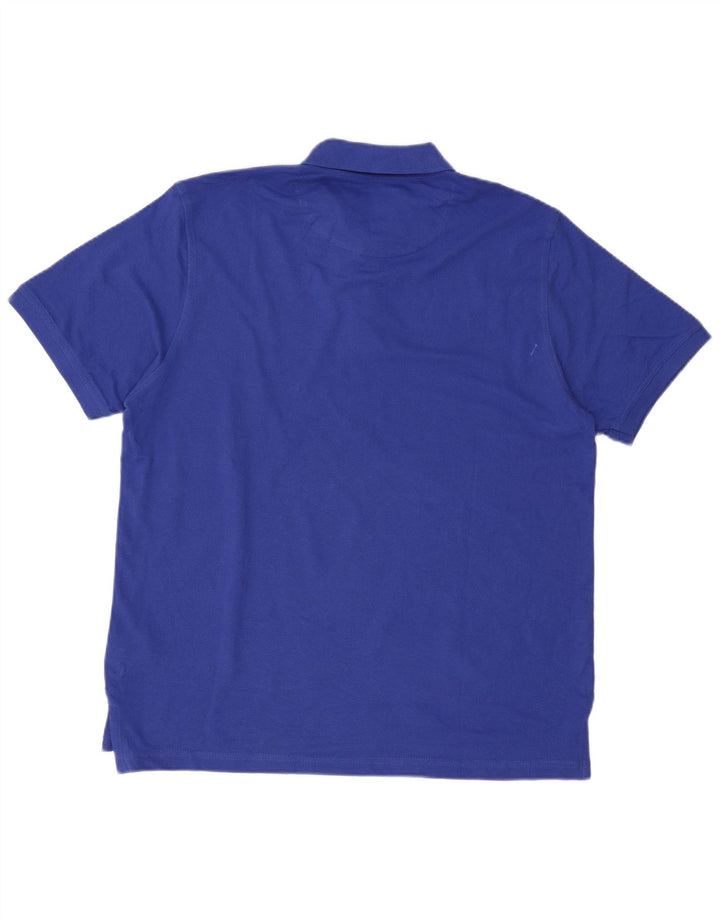 Pierre Cardin Mens Polo Shirt XL Blue Cotton