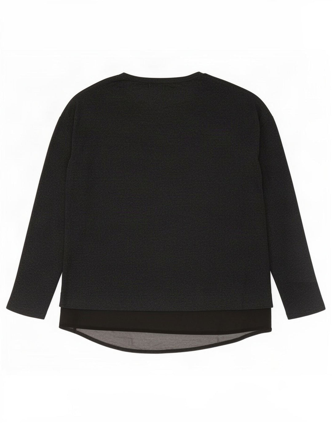 Zara Womens Oversized Top Long Sleeve UK 10 Small Grey Colourblock
