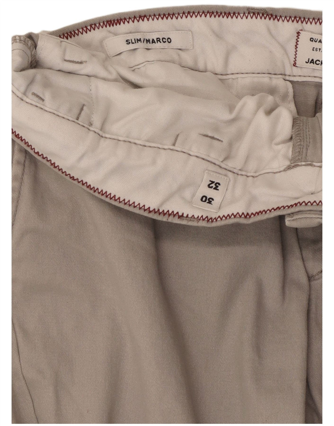 Jack & Jones Mens Marco Slim Chino Trousers W30 L25 Grey