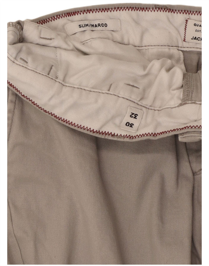 Jack & Jones Mens Marco Slim Chino Trousers W30 L25 Grey