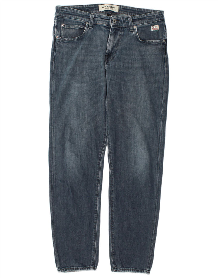 Roy Rogers Mens Straight Jeans W33 L31 Blue Cotton