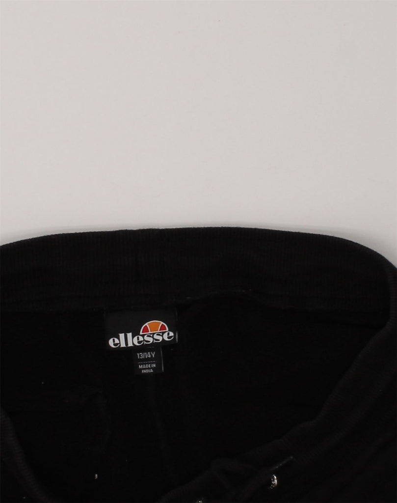 ELLESSE Girls Sport Shorts 13-14 Years Black Cotton | Vintage Ellesse | Thrift | Second-Hand Ellesse | Used Clothing | Messina Hembry 