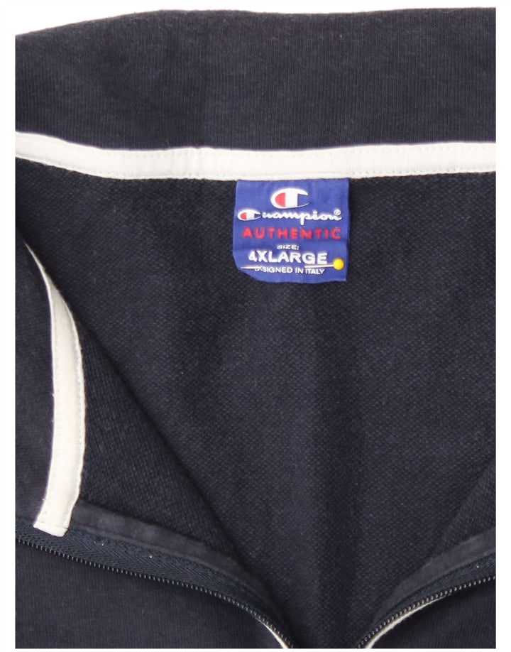 Champion Mens Tracksuit Top Jacket 4XL Navy Blue