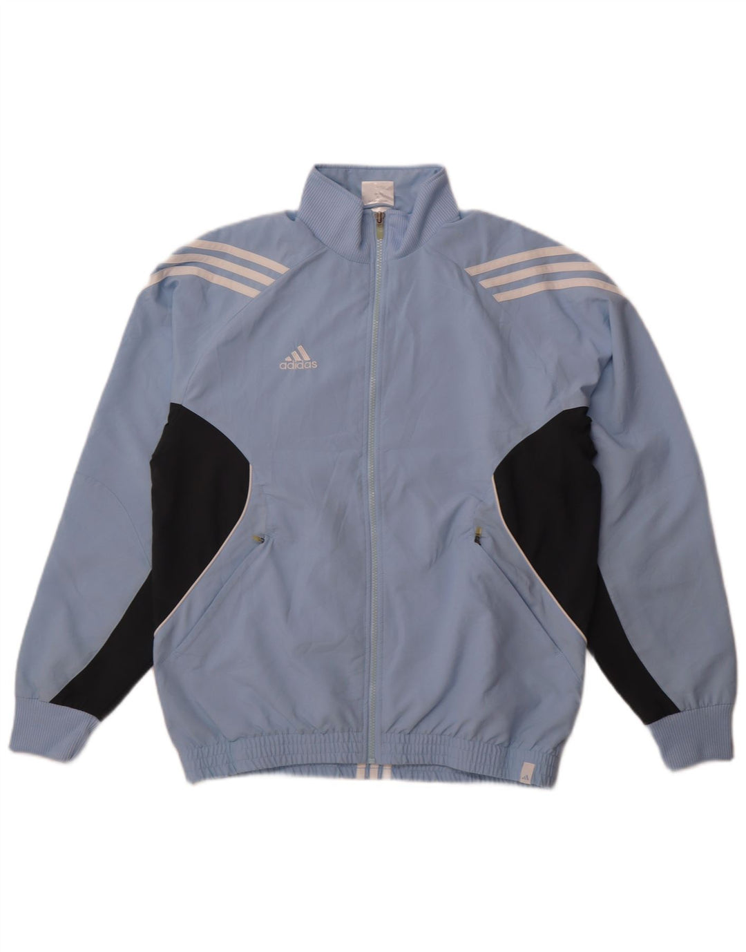 Adidas Mens Climalite Tracksuit Top Jacket UK 38/40 Medium Blue Colourblock