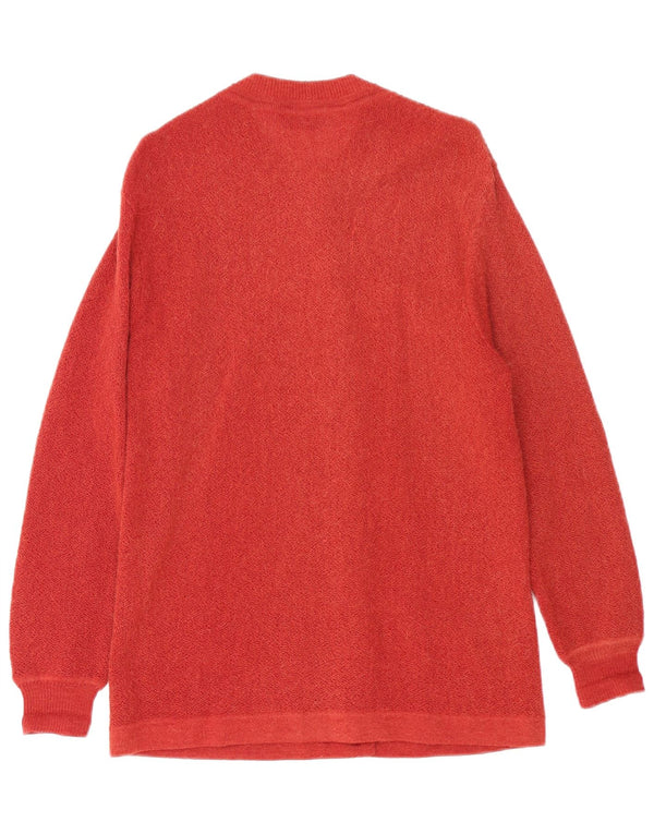 Clark Ross Womens Longline Cardigan Sweater UK 14 Medium Burgundy