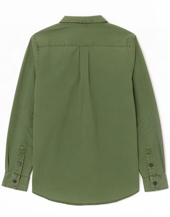 Zara Womens Denim Shirt UK 14 Medium Green Lyocell