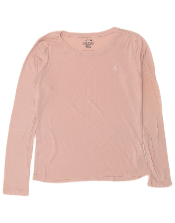 Polo Ralph Lauren Girls Top Long Sleeve 15-16 Years XL Pink Cotton