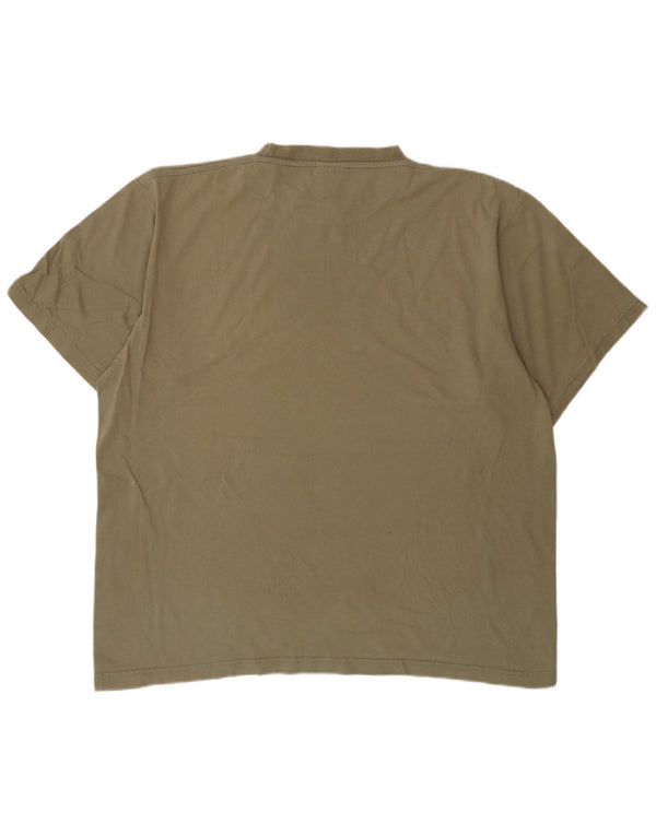 Nike Mens Graphic T-Shirt Top Large Khaki Cotton