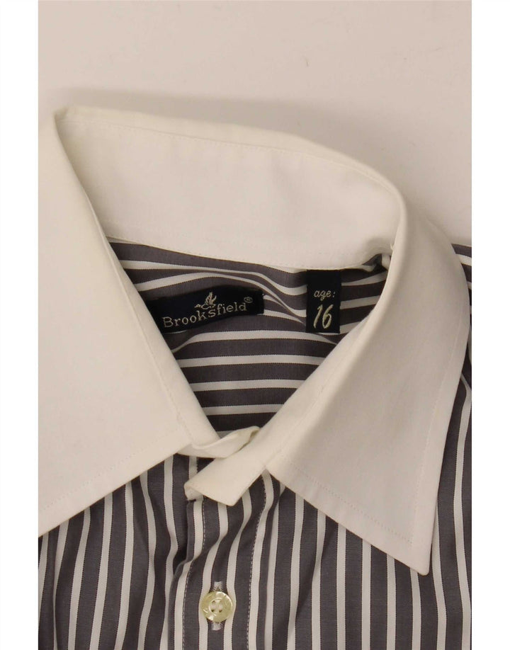 Brooksfield Boys Shirt 15-16 Years Blue Striped