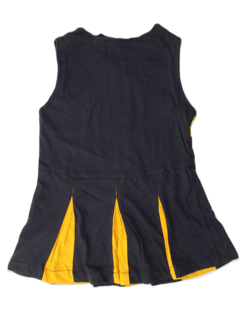 REEBOK Girls Graphic Sleeveless A-Line Dress 5-6 Years Black Colourblock | Vintage Reebok | Thrift | Second-Hand Reebok | Used Clothing | Messina Hembry 