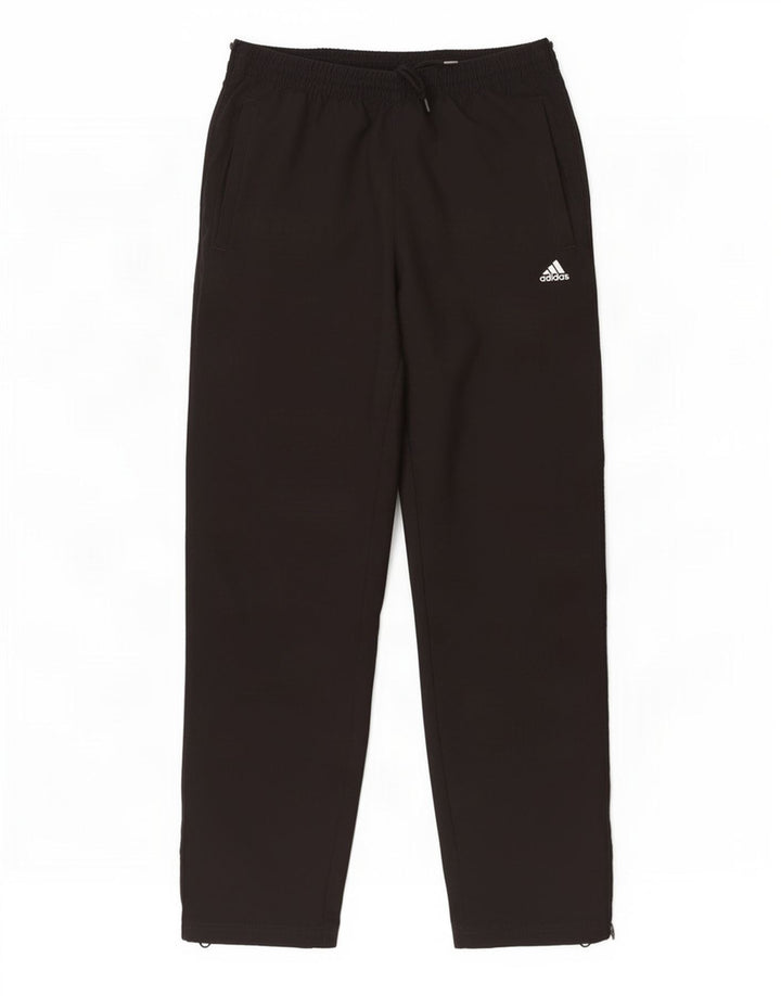 Adidas Mens Tracksuit Trousers Medium Black Polyester