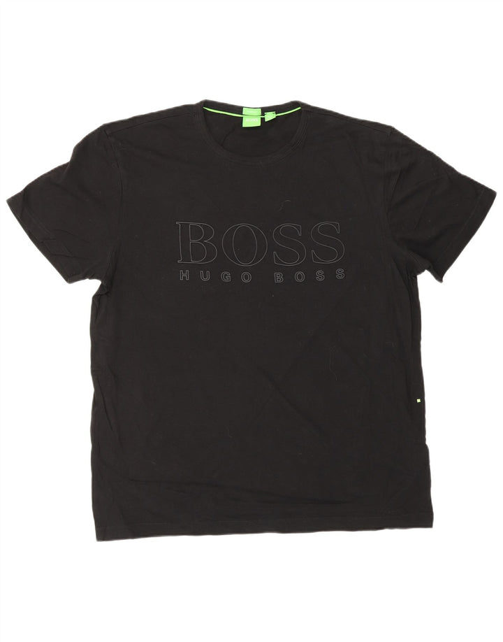HUGO BOSS Mens Modern Fit Graphic T-Shirt Top Large Black
