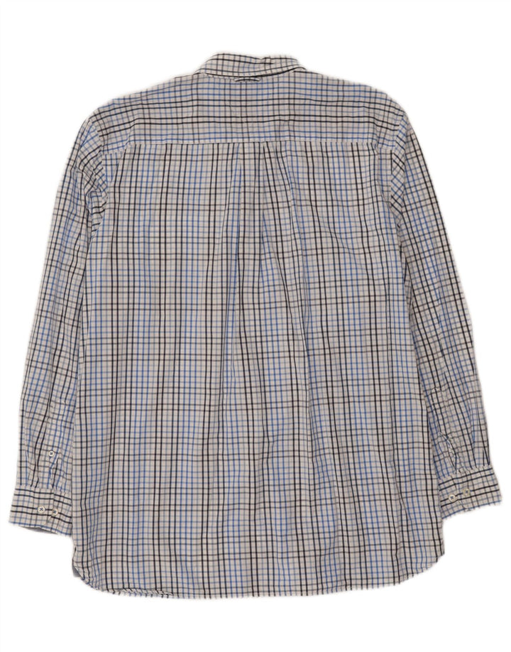 TOMMY HILFIGER Mens Shirt XL Blue Check Cotton Vintage Tommy Hilfiger and Second-Hand Tommy Hilfiger from Messina Hembry 