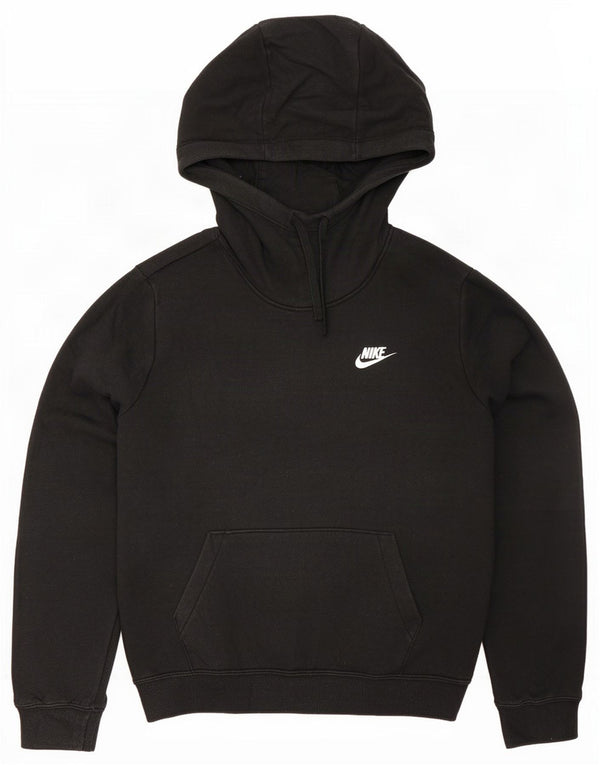 Nike Mens Hoodie Jumper Medium Black Cotton