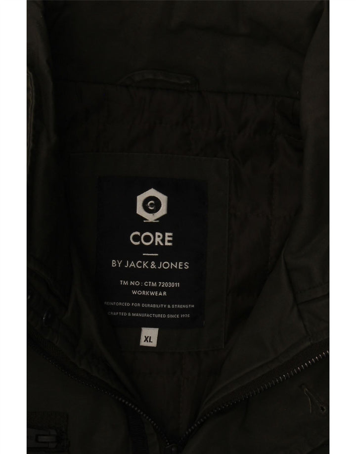 Jack & Jones Mens Utility Jacket UK 42 XL Khaki