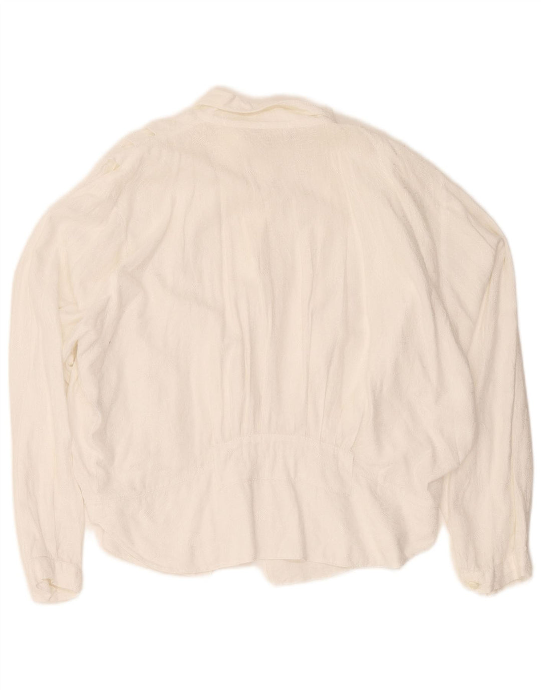 Vintage Womens Shirt Blouse UK 16 Large White Cotton