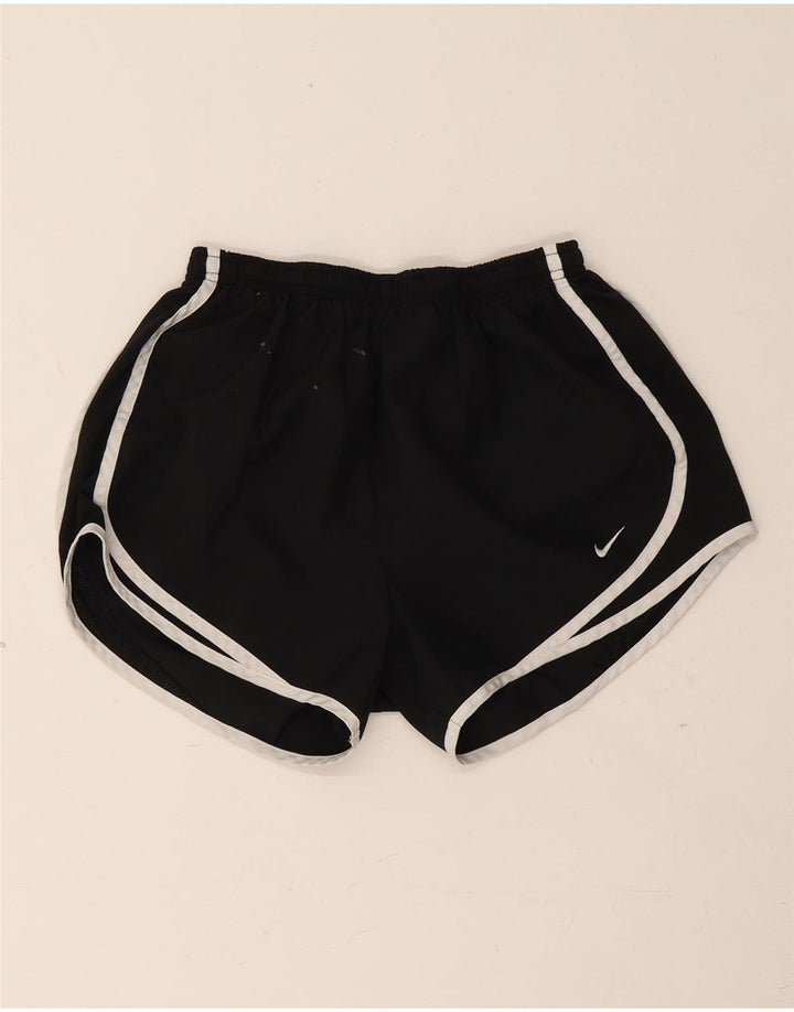 Nike Womens Dri Fit Sport Shorts UK 8 Small  Black Polyester