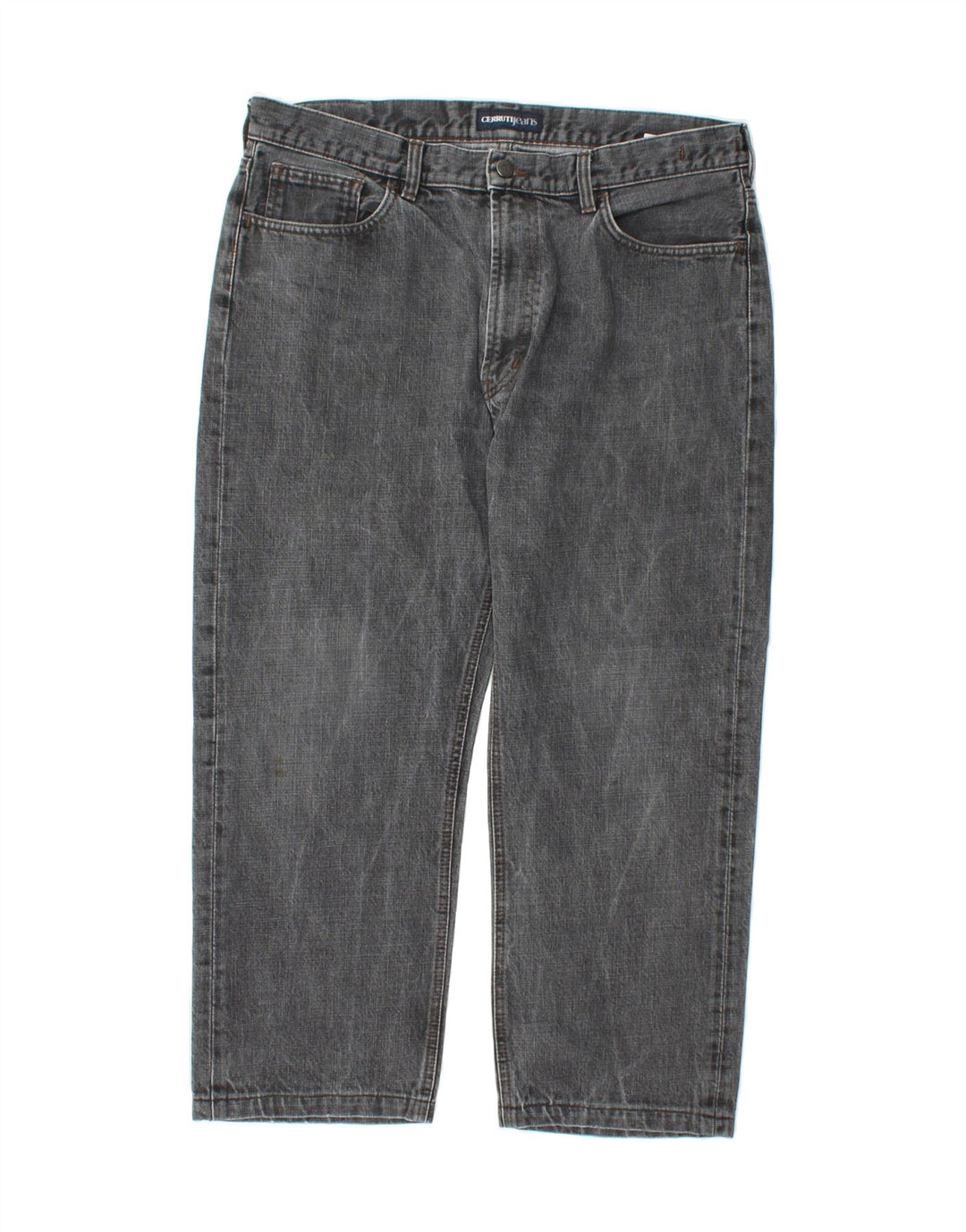 CERRUTI Mens Cropped Jeans W38 L24 Grey Cotton Vintage Cerruti and Second-Hand Cerruti from Messina Hembry 