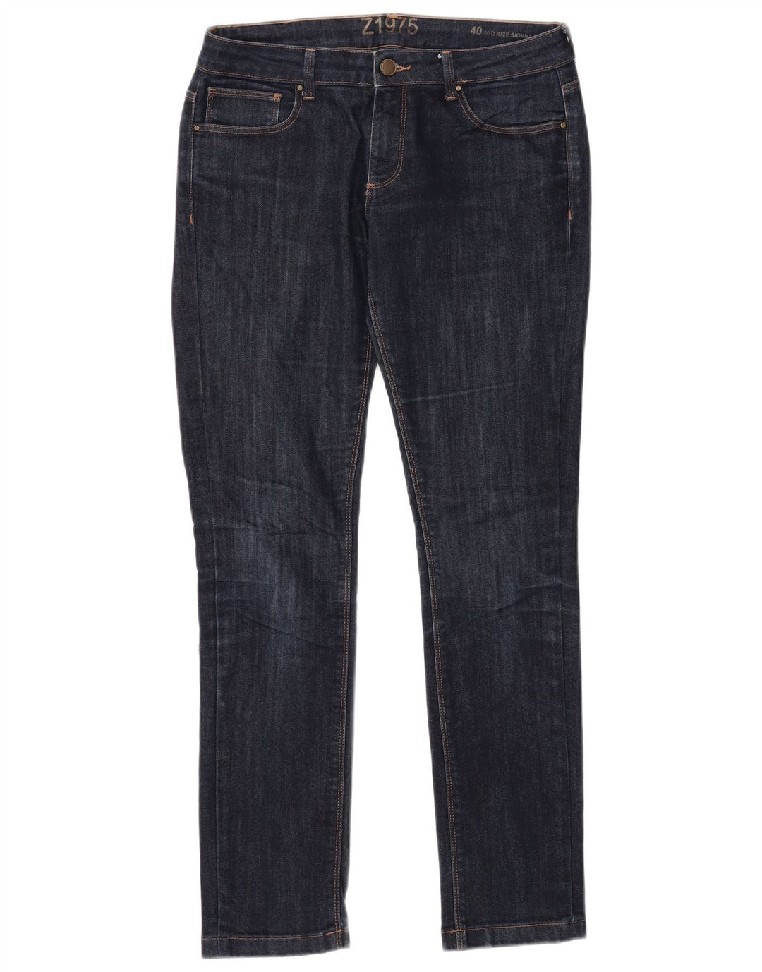 ZARA Womens Mid Rise Skinny Jeans EU 40 Medium W30 L30 Navy Blue