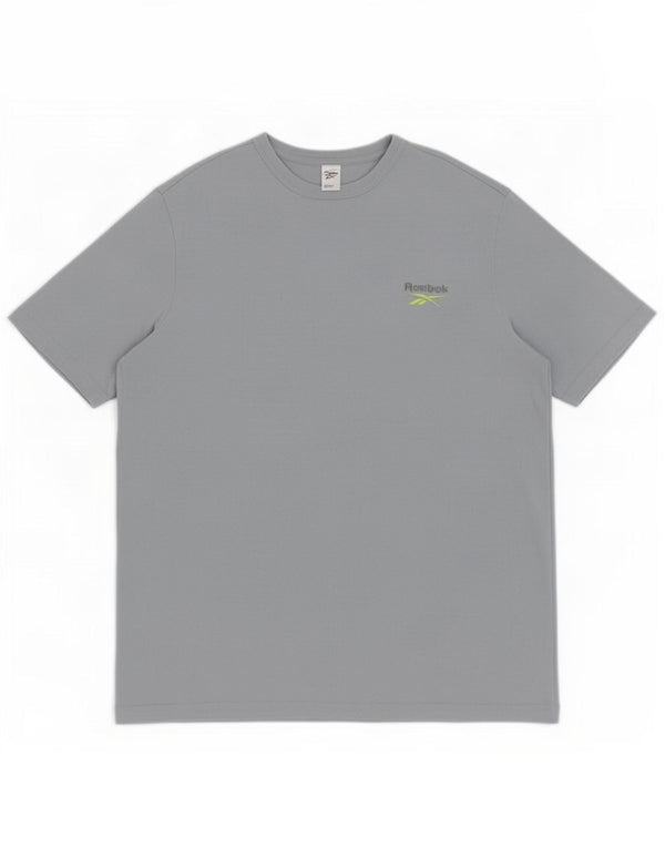 Reebok Mens Graphic T-Shirt Top Large Blue Cotton