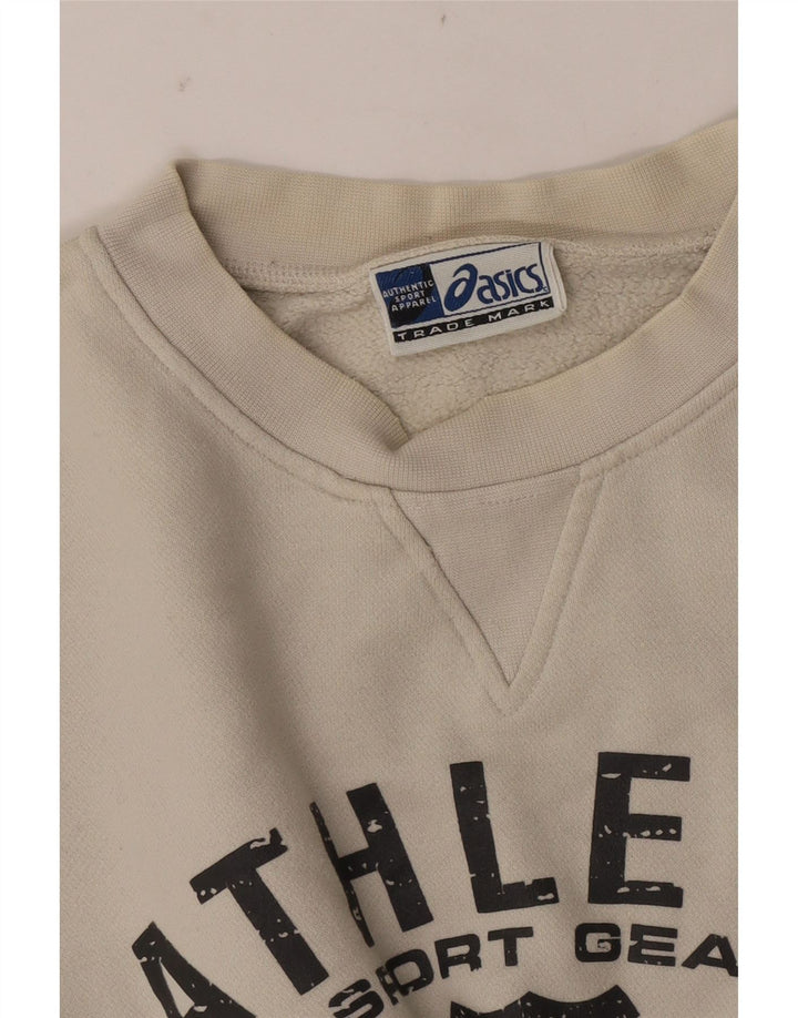 Asics Mens Graphic Sweatshirt Jumper 2XL Beige