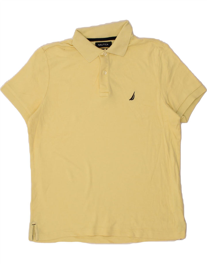 NAUTICA Mens Slim Fit Polo Shirt Medium Yellow Cotton Vintage Nautica and Second-Hand Nautica from Messina Hembry 