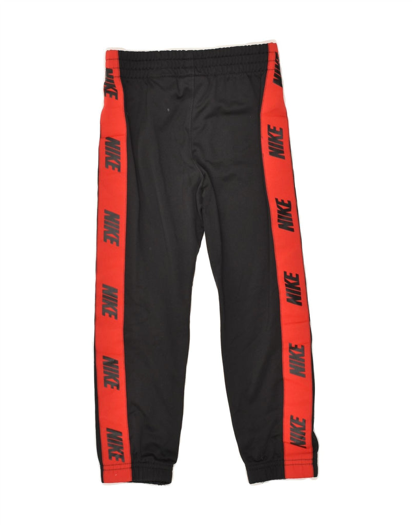 NIKE Boys Graphic Tracksuit Trousers Joggers 4-5 Years Small Black | Vintage Nike | Thrift | Second-Hand Nike | Used Clothing | Messina Hembry 