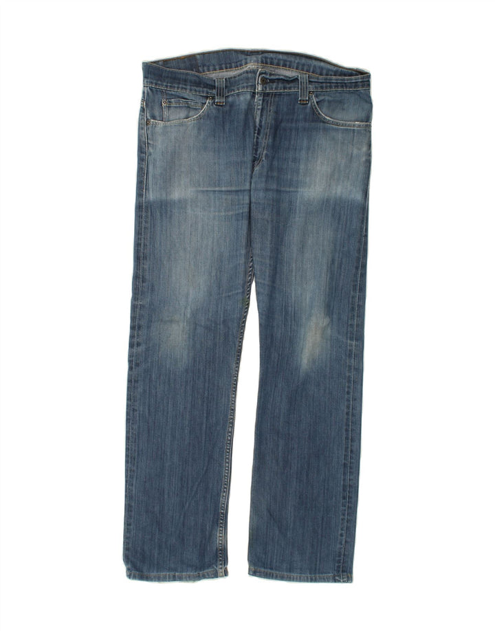 LEVI'S Mens Straight Jeans W38 L32  Blue Cotton