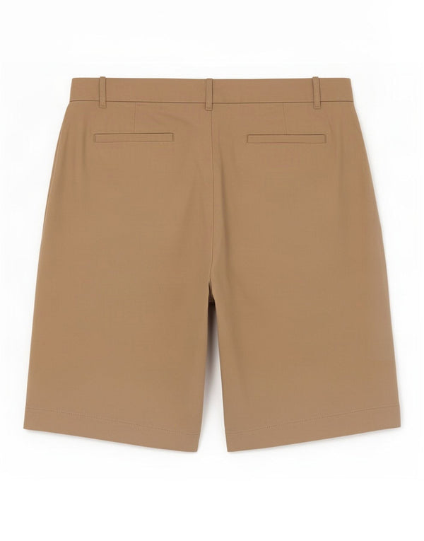 Marks & Spencer Womens Chino Shorts UK 22 3XL W42 Beige Cotton