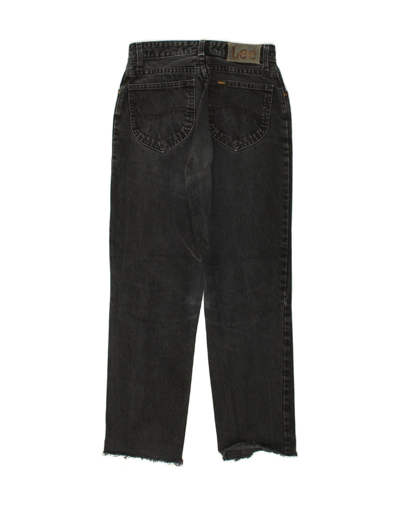 LEE Womens Straight Jeans W29 L26 Black Cotton | Vintage Lee | Thrift | Second-Hand Lee | Used Clothing | Messina Hembry 