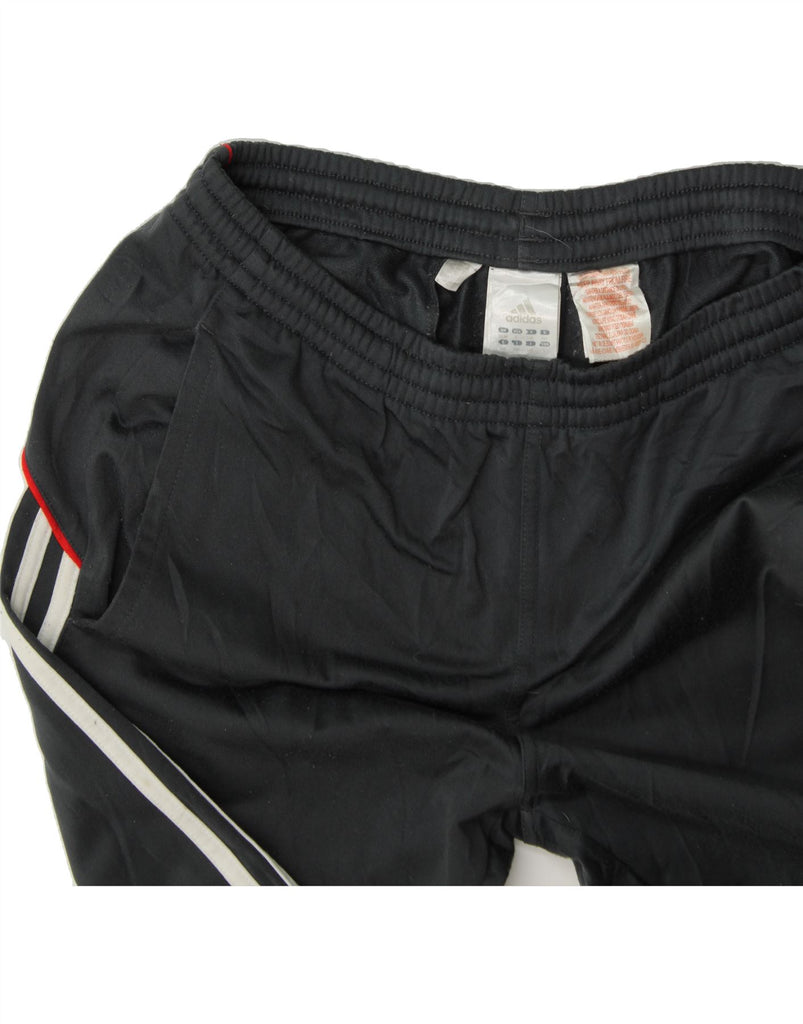 ADIDAS Boys Tracksuit Trousers 13-14 Years Black Polyester Vintage Adidas and Second-Hand Adidas from Messina Hembry 