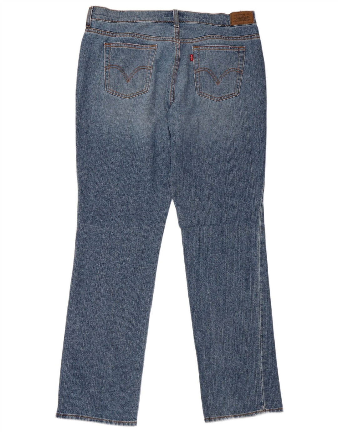 Levi's Womens 505 Straight Jeans US 12 Large W36 L33 Blue Cotton