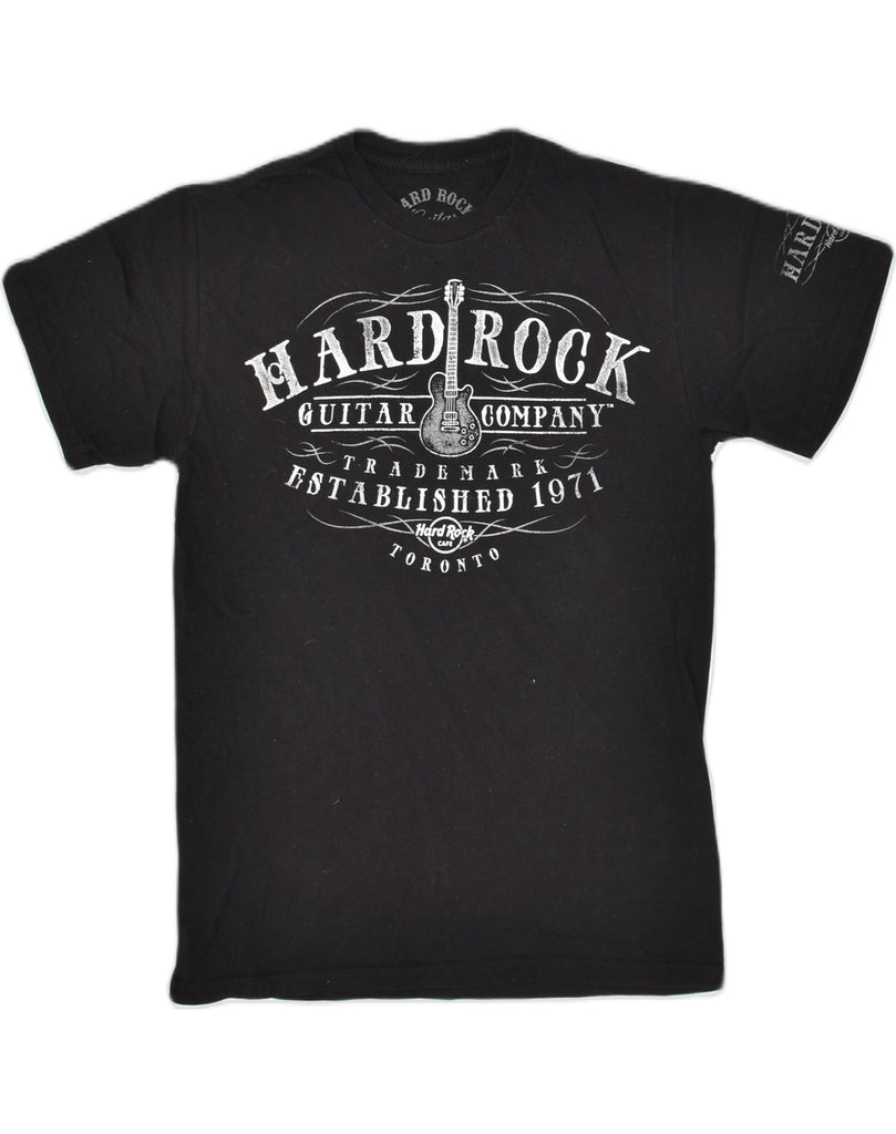 HARD ROCK CAFE Mens Toronto Graphic T-Shirt Top Small Black Cotton | Vintage Hard Rock Cafe | Thrift | Second-Hand Hard Rock Cafe | Used Clothing | Messina Hembry 