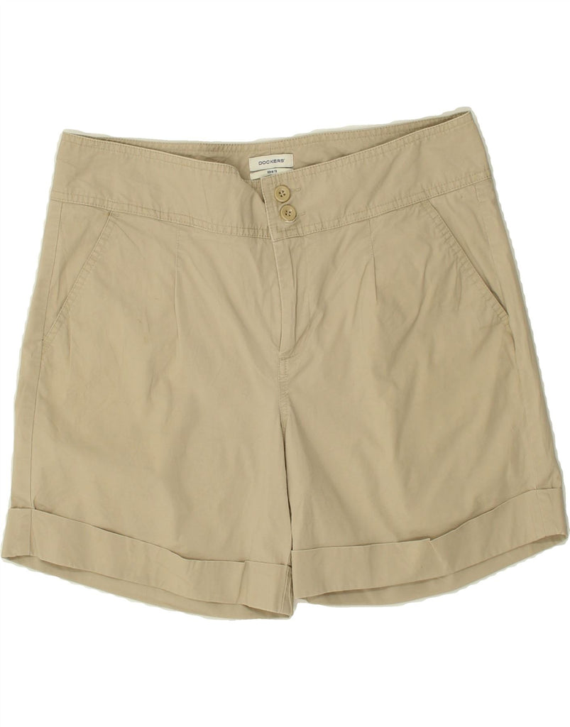 DOCKERS Womens Chino Shorts US 8 Medium W30 Beige Cotton | Vintage Dockers | Thrift | Second-Hand Dockers | Used Clothing | Messina Hembry 