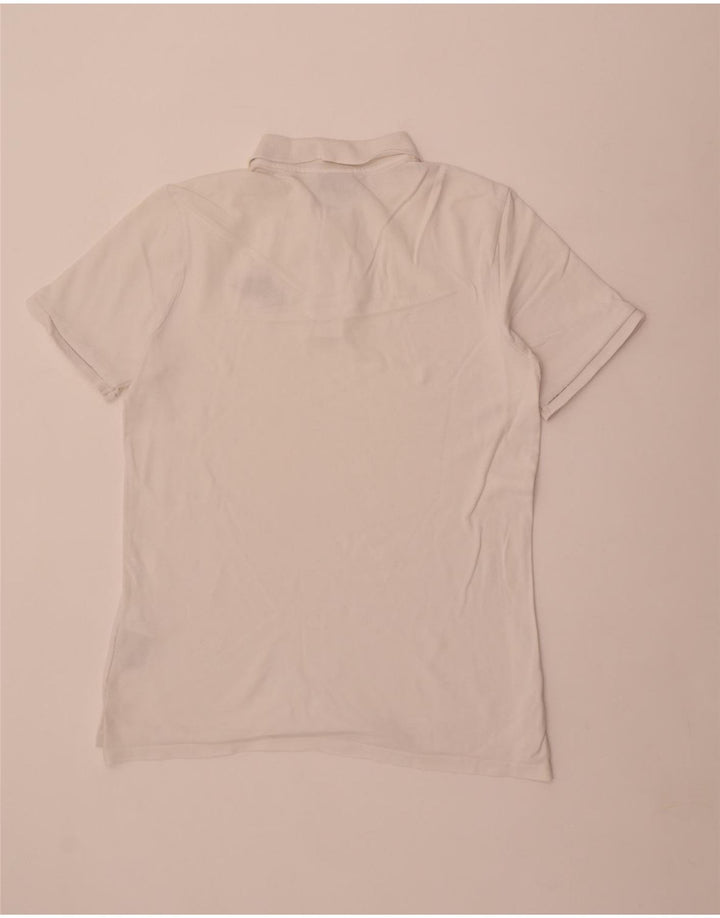 Nike Mens Polo Shirt Medium White Cotton