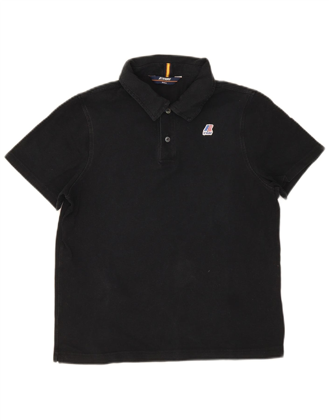 K-Way Mens Polo Shirt Small Black
