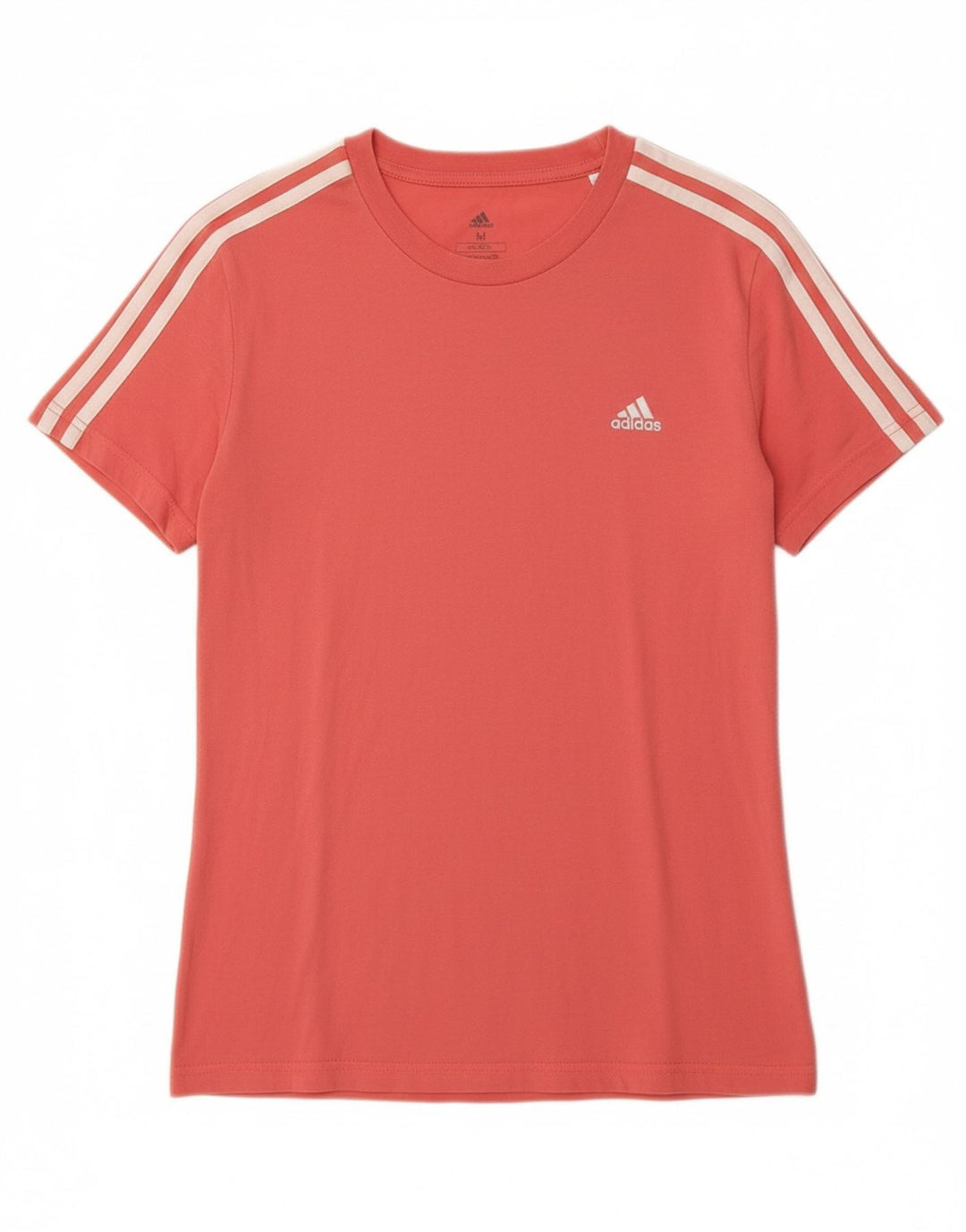 ADIDAS Womens T-Shirt Top UK 12/14 Medium Red Cotton